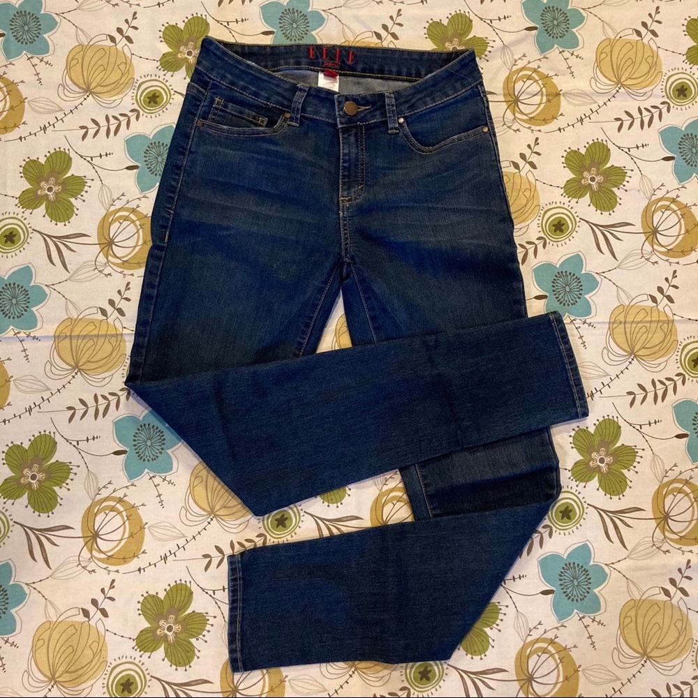 Elle Skinny Dark Wash Skinny Legging Jeans SZ 2